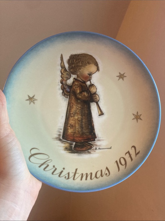 Hummel Other - Hummel Angel Plate- Christmas 1972